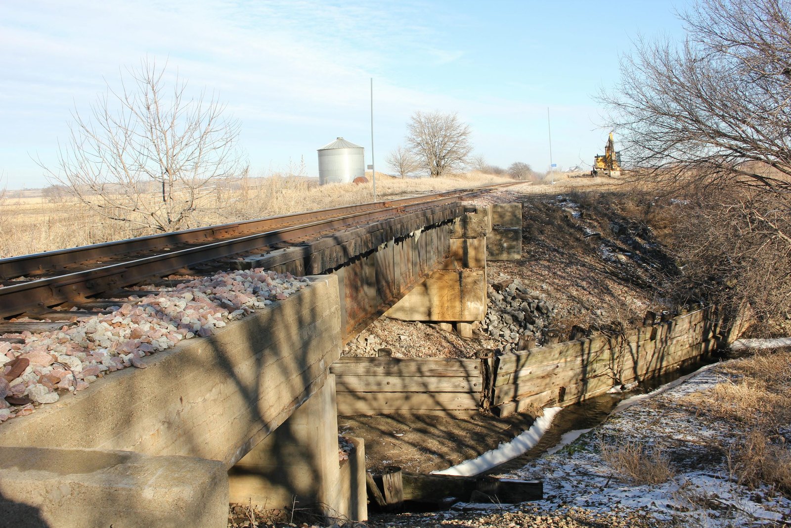 Looking east